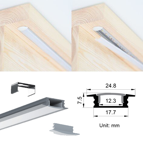 Complete ES32 Channel Tread Intelligent Motion Sensor LED Stair Lights Kit DC12V COB LED Lighting Set Complete ES32 Channel Tread Intelligent Motion Sensor LED Stair Lights Kit DC12V COB LED Lighting Set